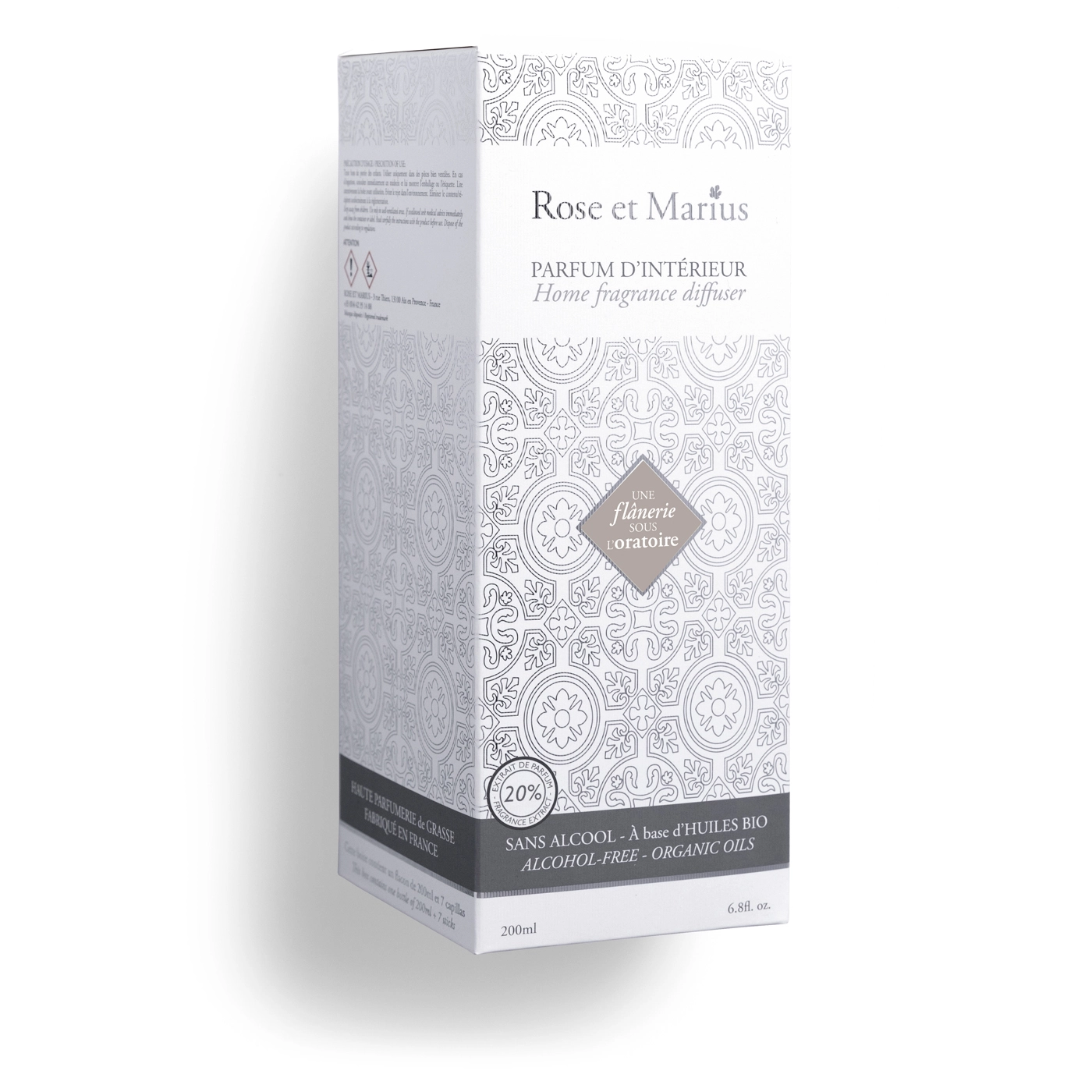 Rose et Marius DIFFUSEUR DE PARFUM D'INTÉRIEUR Flânerie sous l'oratoire